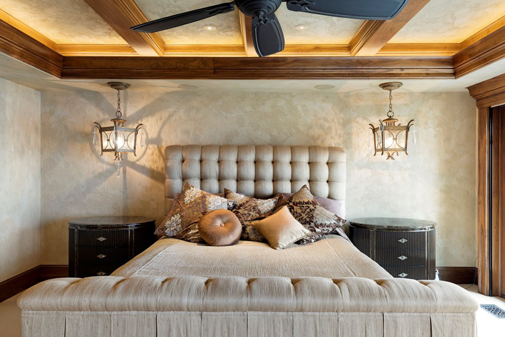 Luxury Lakeside Estate on Lake Minnetonka - Deephaven, Minnesota Luxury Master Bedroom with Ceiling Fan