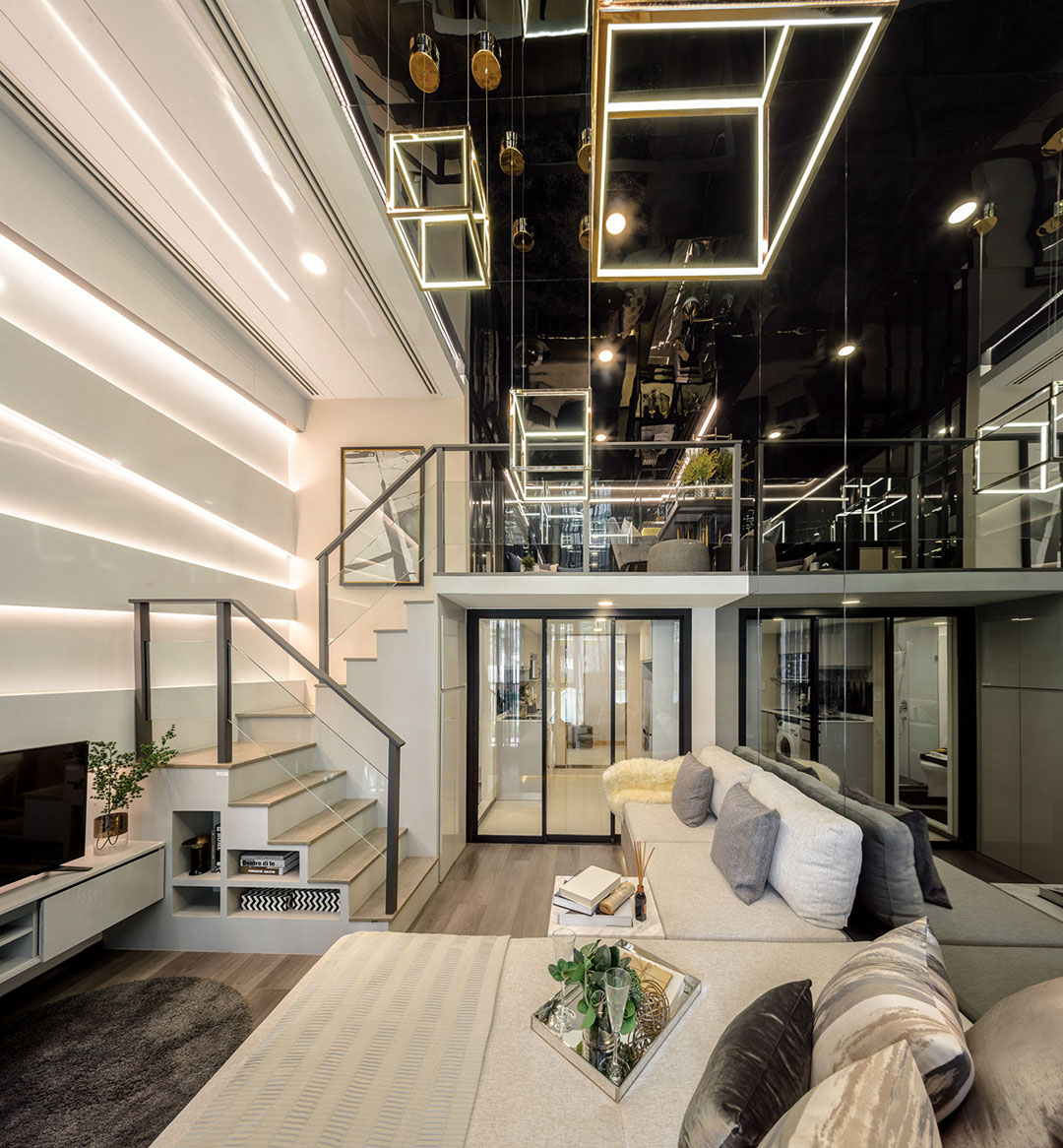 Luxury Modern Studio Loft Apartment with Double Height Ceiling - Bangkok, Thailand