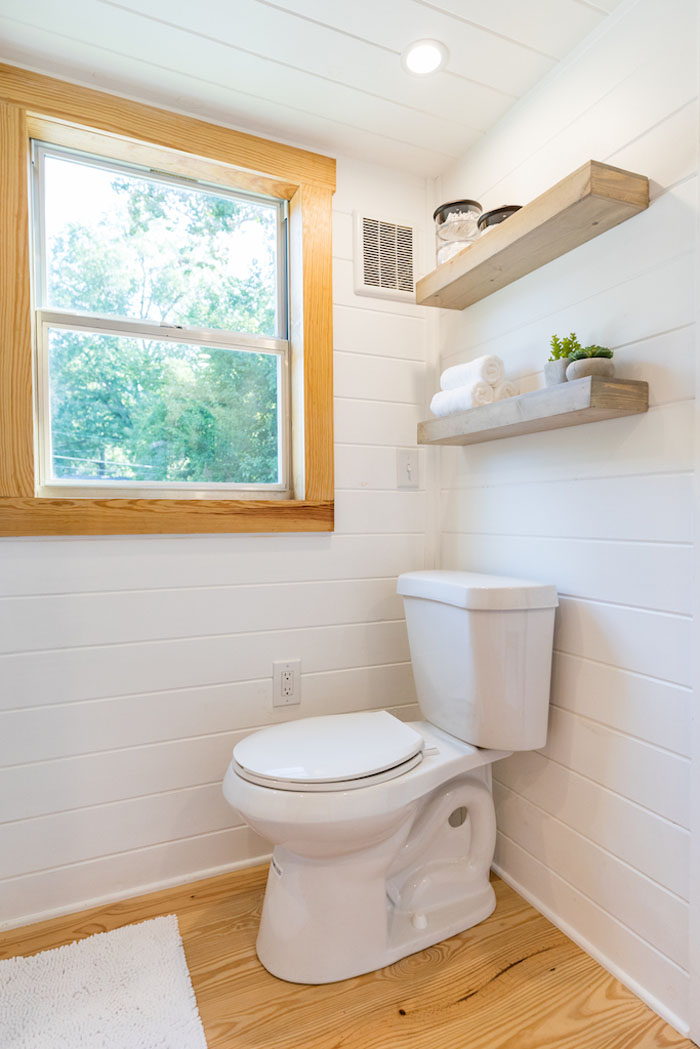 Tiny House on Wheels with Clean Transitional Design