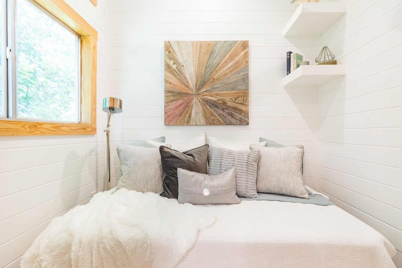 Tiny House on Wheels with Clean Transitional Design