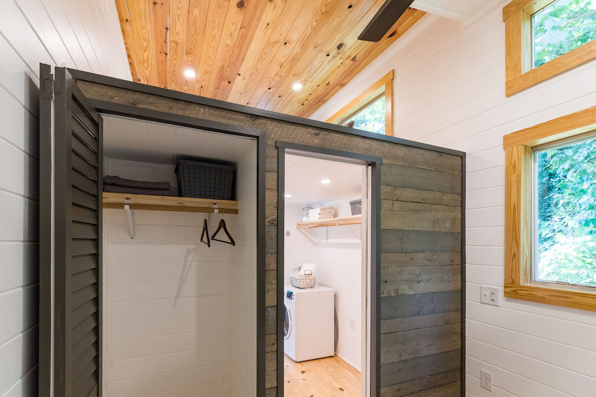 Tiny House on Wheels with Clean Transitional Design