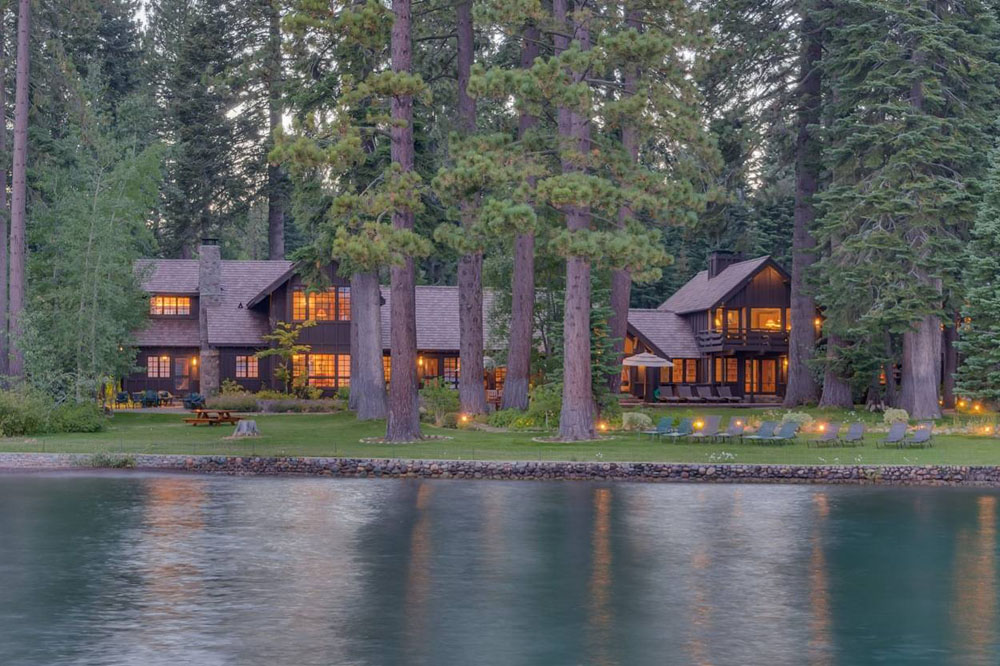 Mark Zuckerberg’s Secluded Lakefront Estate in Lake Tahoe, California