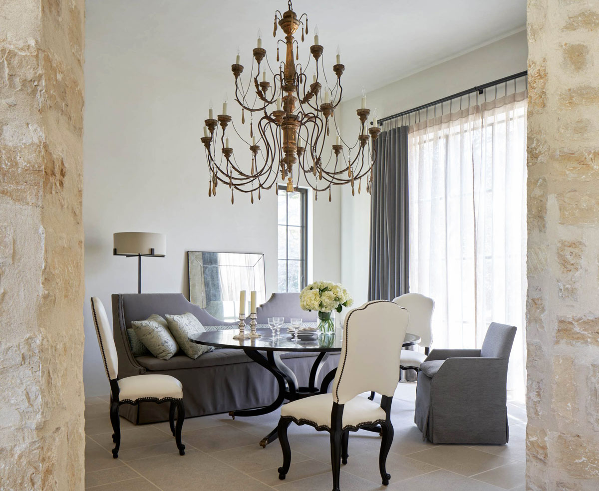 Contemporary Stone House with Old Word Elegance - Austin, Texas