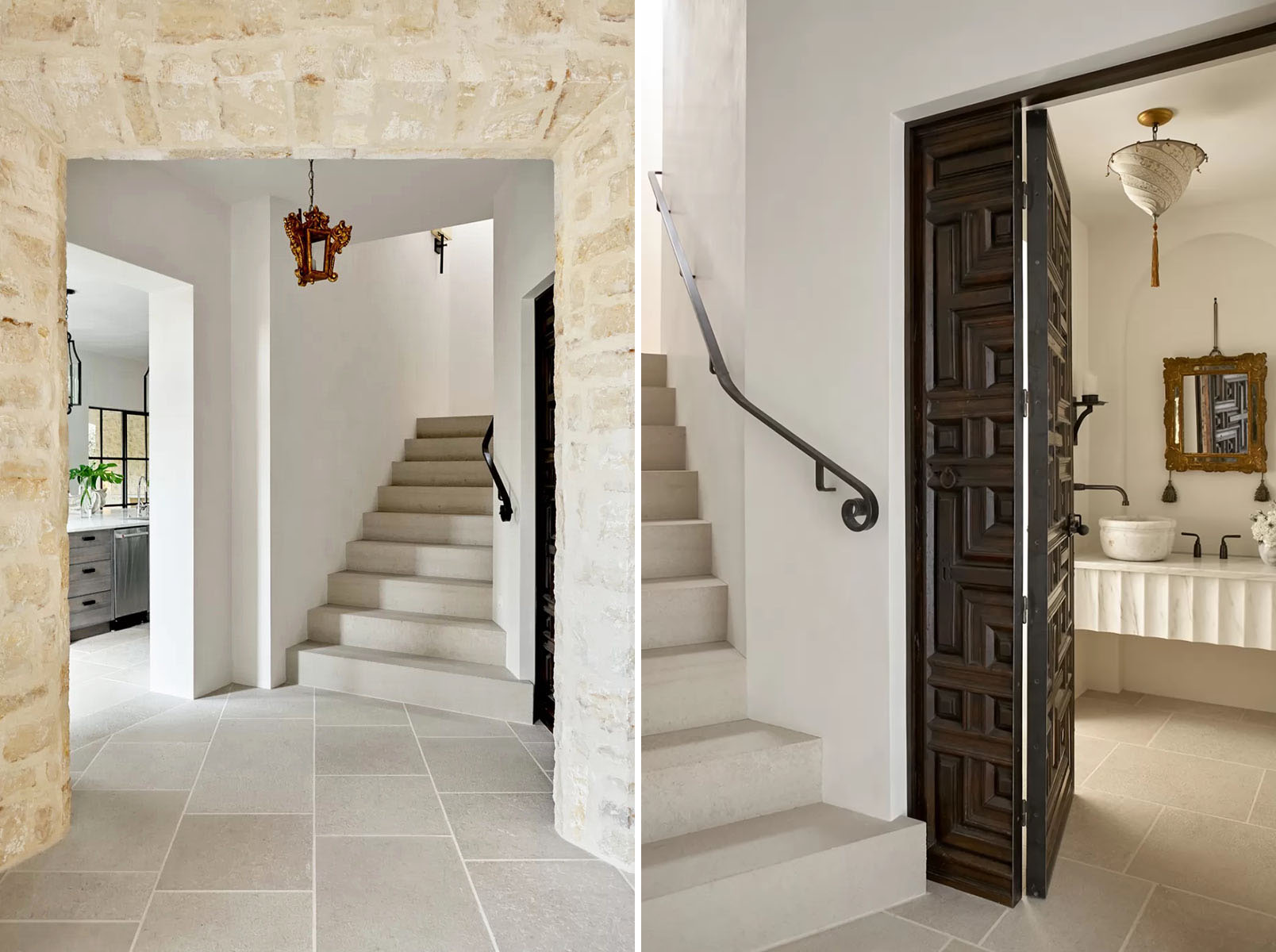 Mediterranean Inspired Rustic Stone House - Austin, Texas