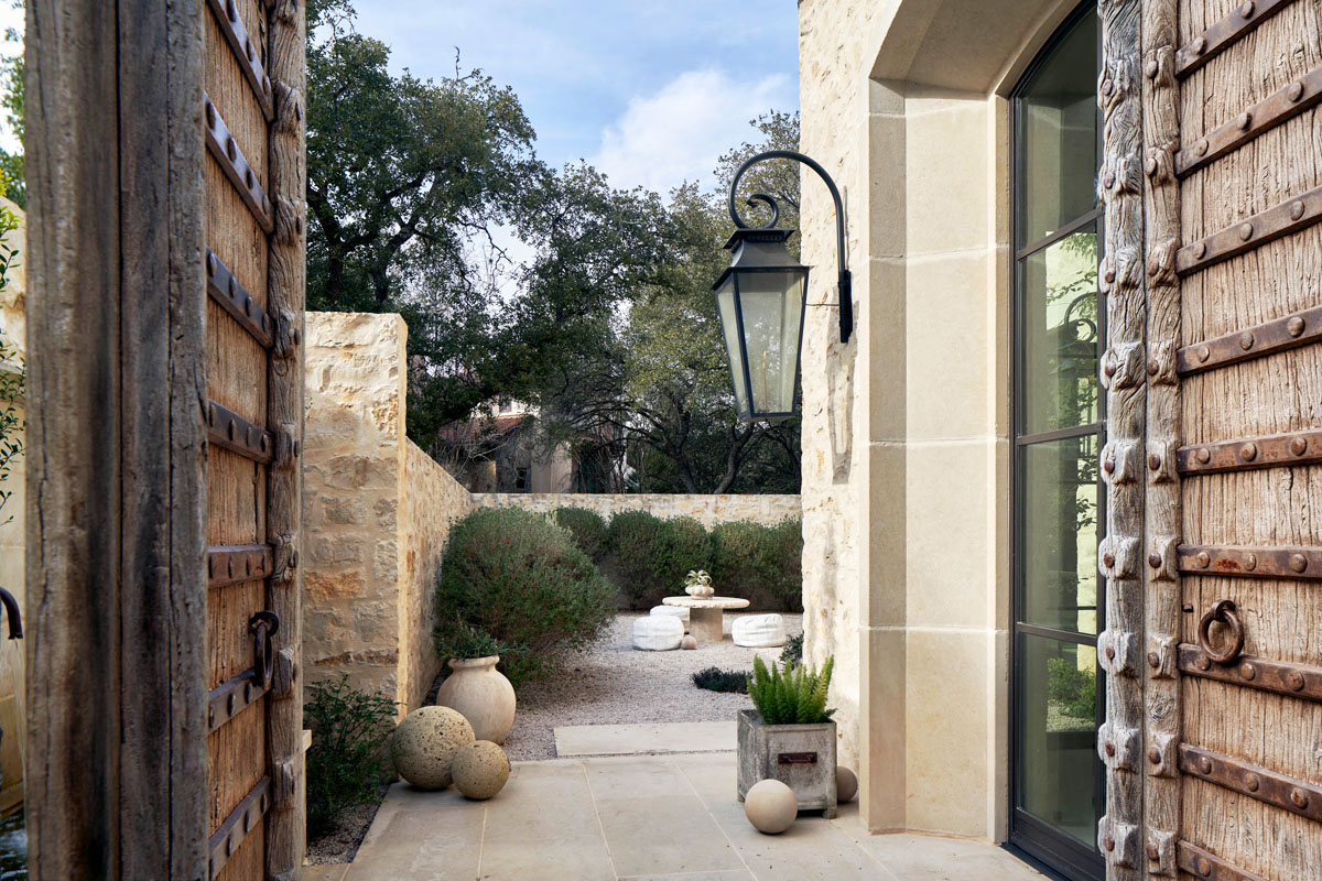 Mediterranean Farmhouse Style Stone Villa - Austin, Texas