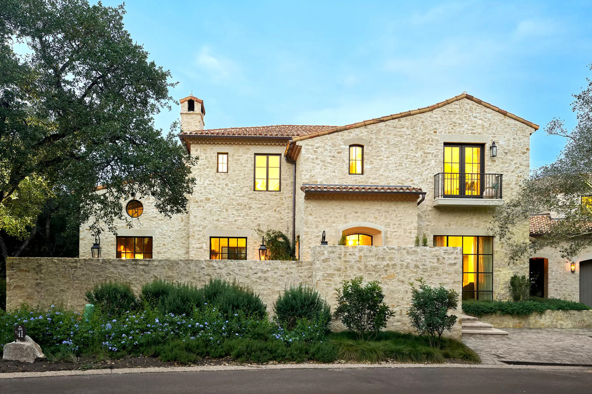Tuscan Inspired Rustic Stone House - Austin, Texas