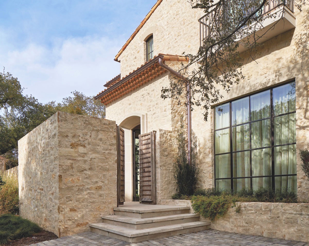 Mediterranean Farmhouse Style Stone Villa - Austin, Texas