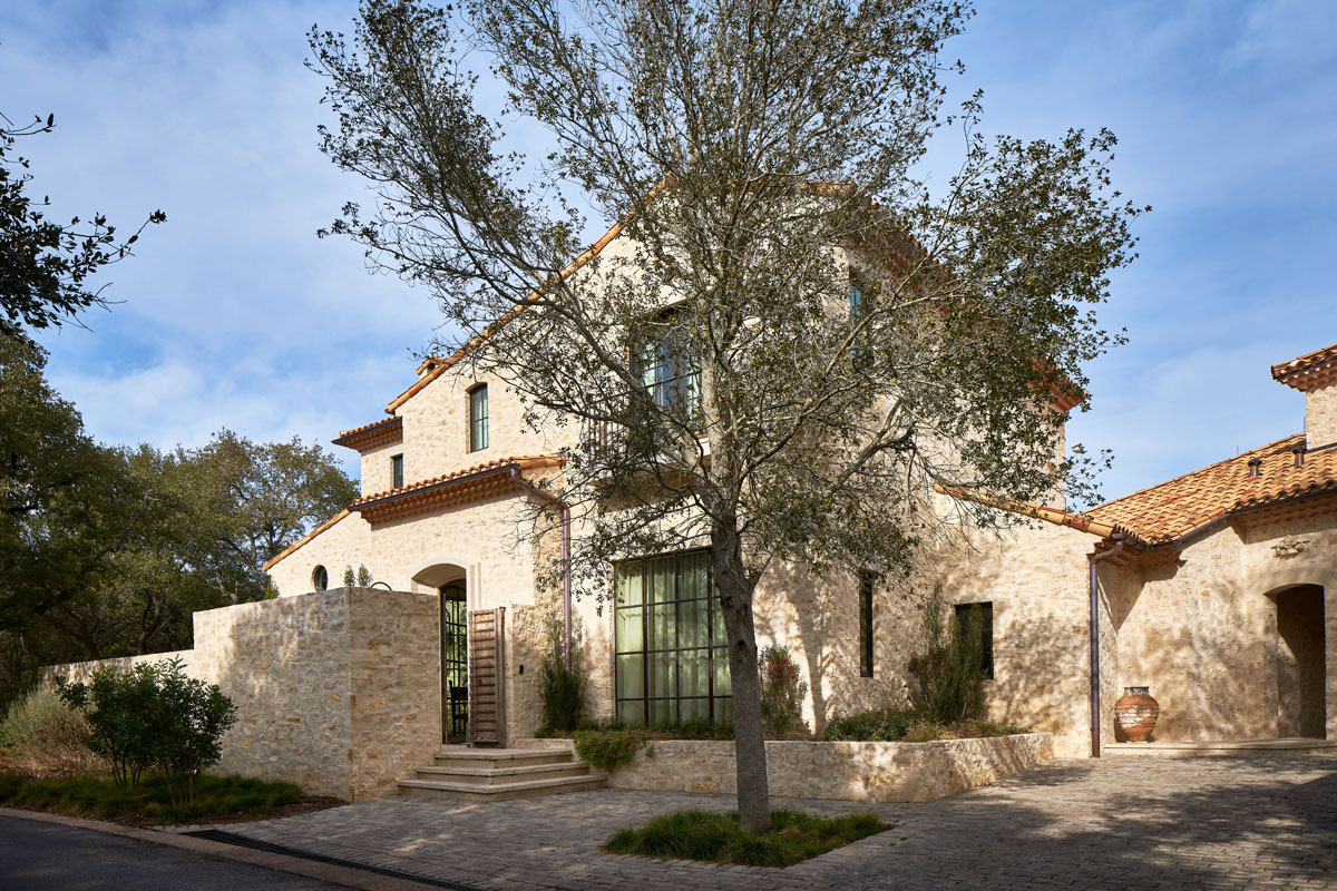 Mediterranean Inspired Rustic Stone House - Austin, Texas