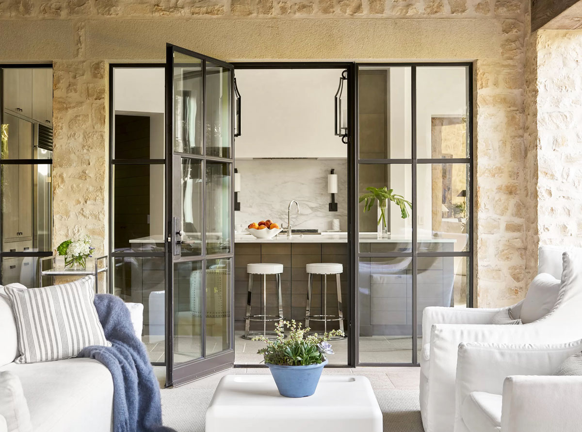 Contemporary Stone House with Old Word Elegance - Austin, Texas