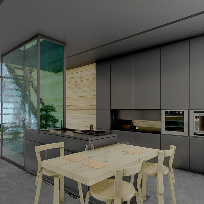 Modern A-Frame Cabin Interior