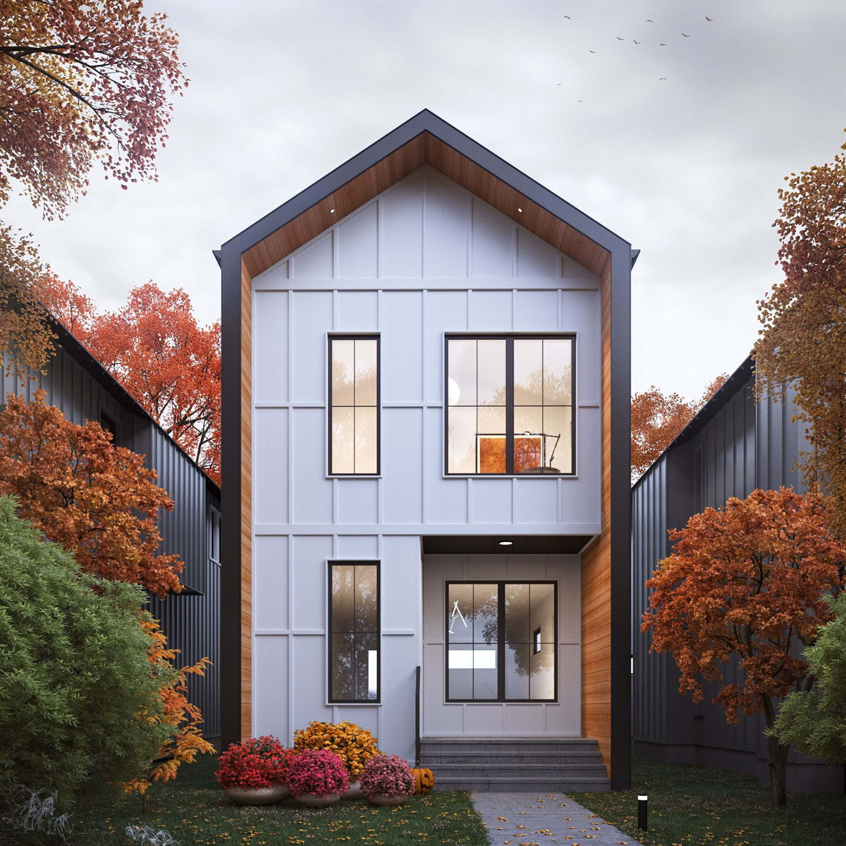 Charming Board and Batten Style Houses with Curb Appeal - Edmonton, Alberta, Canada