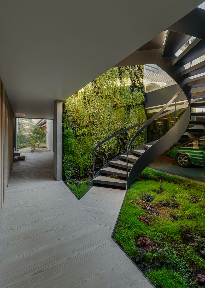 Modern Concrete House with Unique Spiral Staircase - Cascais, Portugal