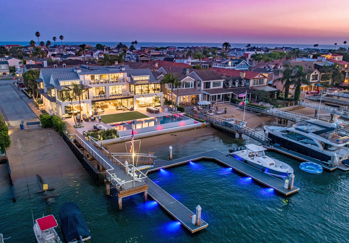 Modern Custom Bayfront Home - Newport Beach, California Newport Peninsula Custom Home