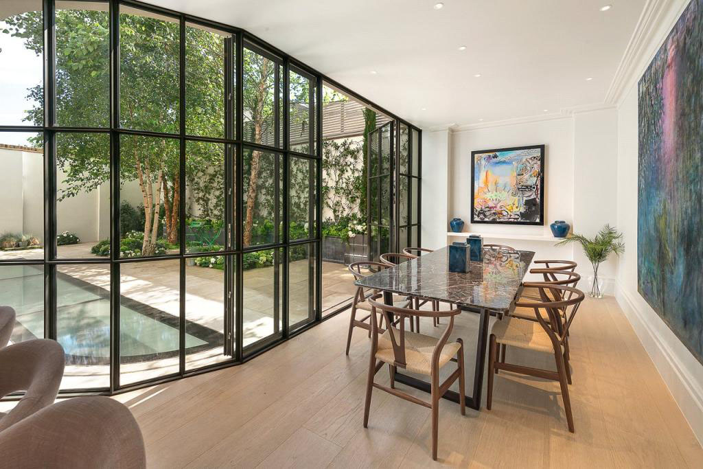 New Built Family House with Intimate Courtyard - Chelsea, London, England