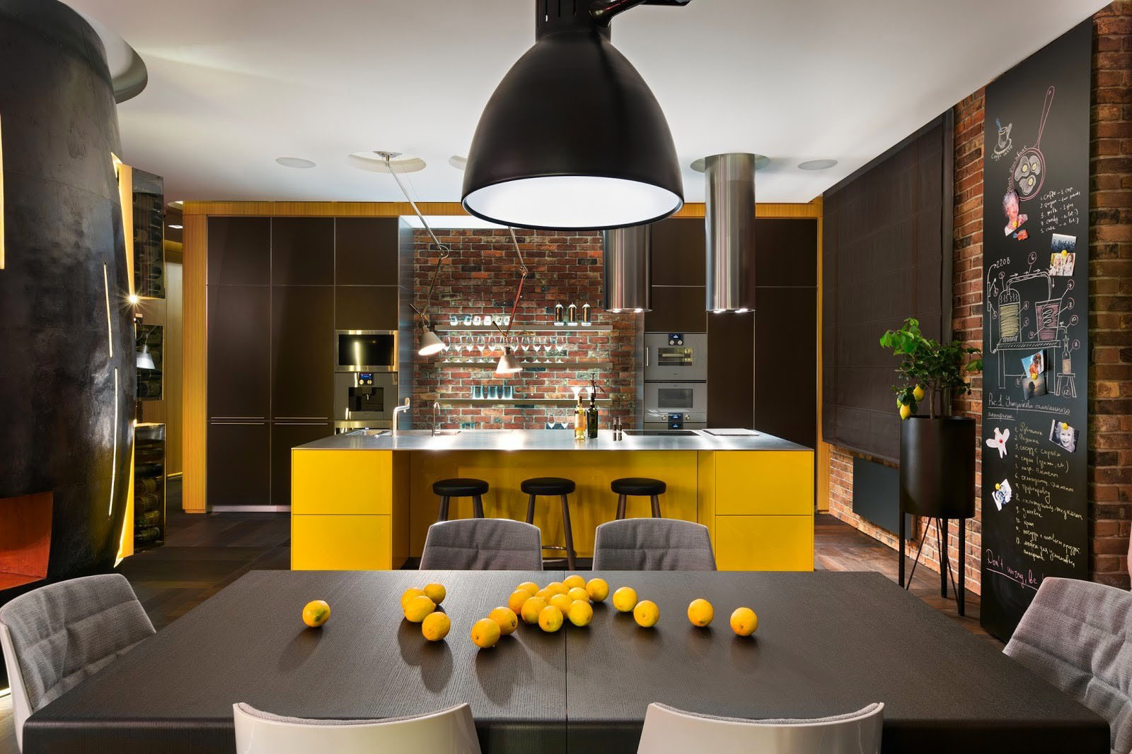 Modern Yellow Kitchen Design