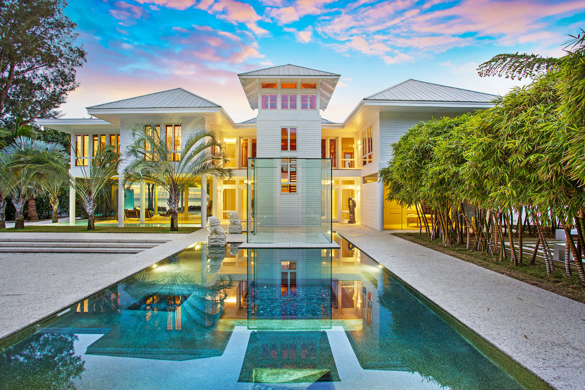 Oceanfront Modern Home with Zen Vibe - Siesta Key, Florida