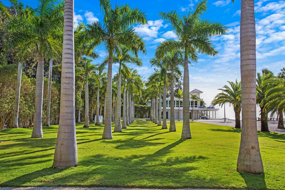 Oceanfront Estate Framed by Coconut Palm Trees - Siesta Key, Florida