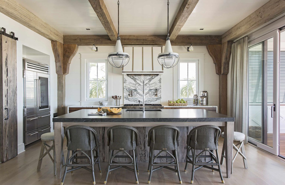 Modern Rustic Beach House Kitchen