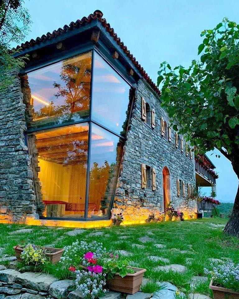 Modern Glass and Stone House - Lezhë, Albania Modern Glass and Stone House