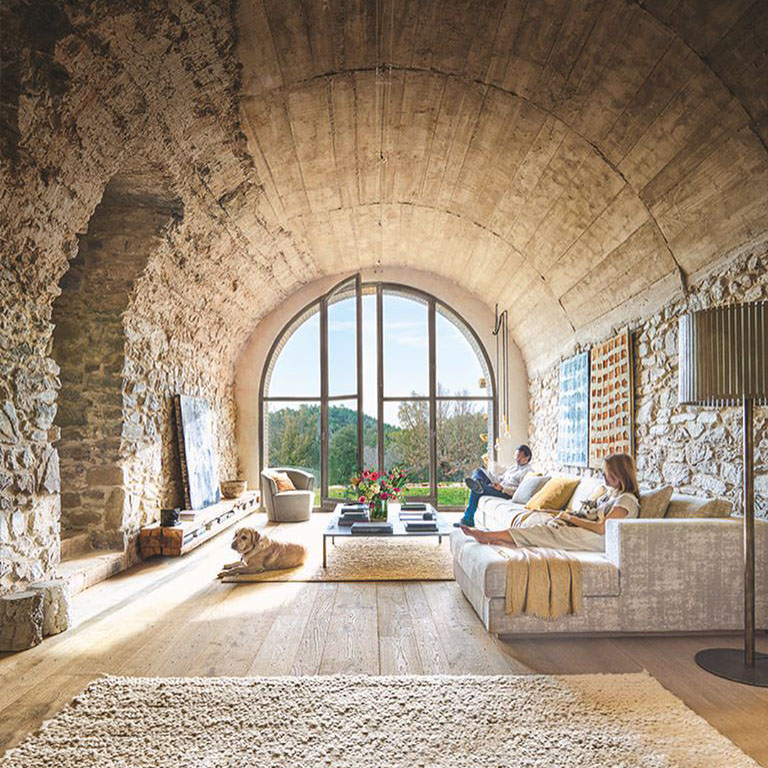 An Old Farmhouse Converted into a Rustic Country Home - Girona, Baix Empordà, Spain