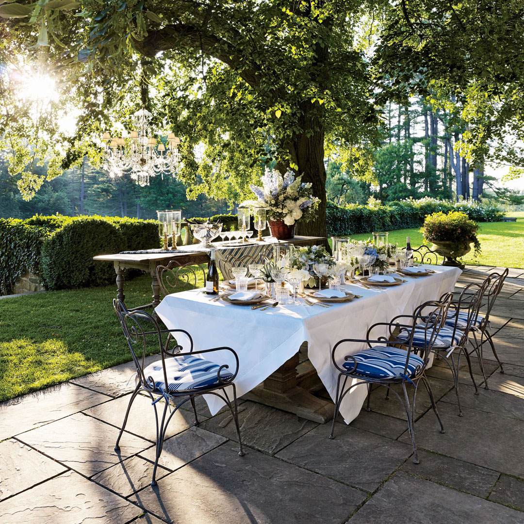 Ralph Lauren English-Inspired Country Estate - Bedford, New York Ralph Lauren Home Alfresco Dining