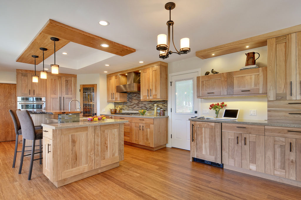 Red-Birch-Kitchen_1 Kitchen with Quartz Countertops and Light Natural Wood
