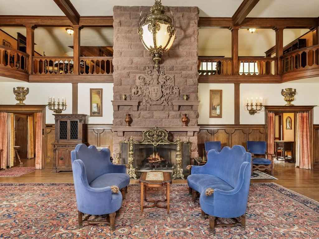 Redstone-Castle_14 Tudor-Style Mansion Interior Living Room