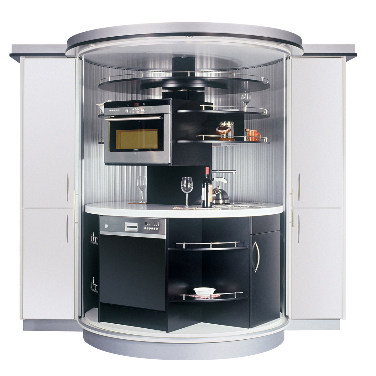 Revolving-Circle-Compact-Kitchen_7 Futuristic Kitchen