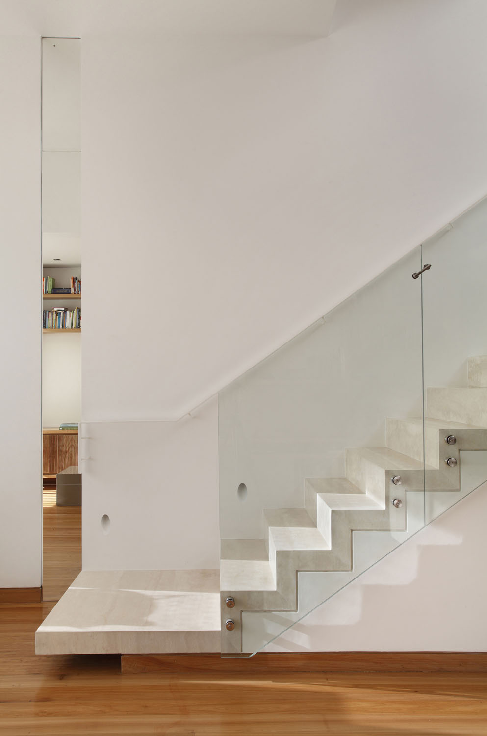 Rio-Penthouse-With-Terrace_14 Marble Stairs with Glass Railings