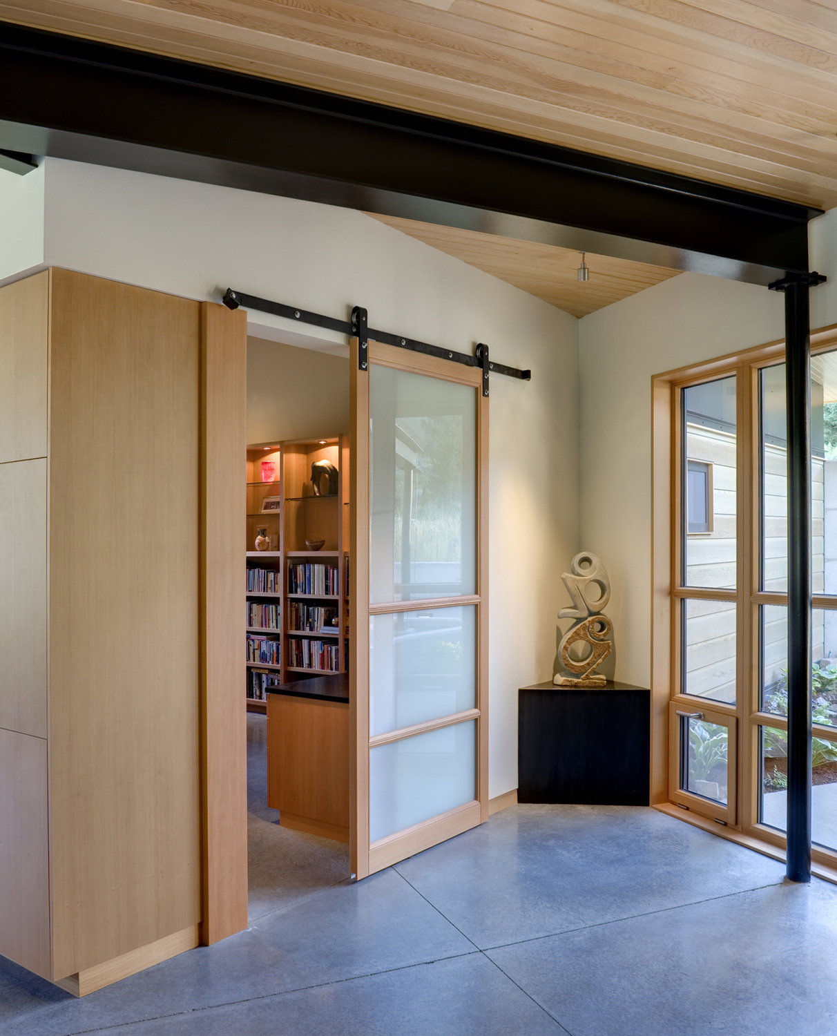 Wooden Barn Door Style Sliding Door