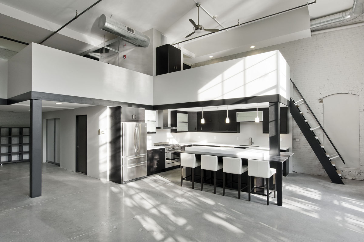 Riverfront-Loft-Pawtucket_8 High ceilings industrial loft apartment