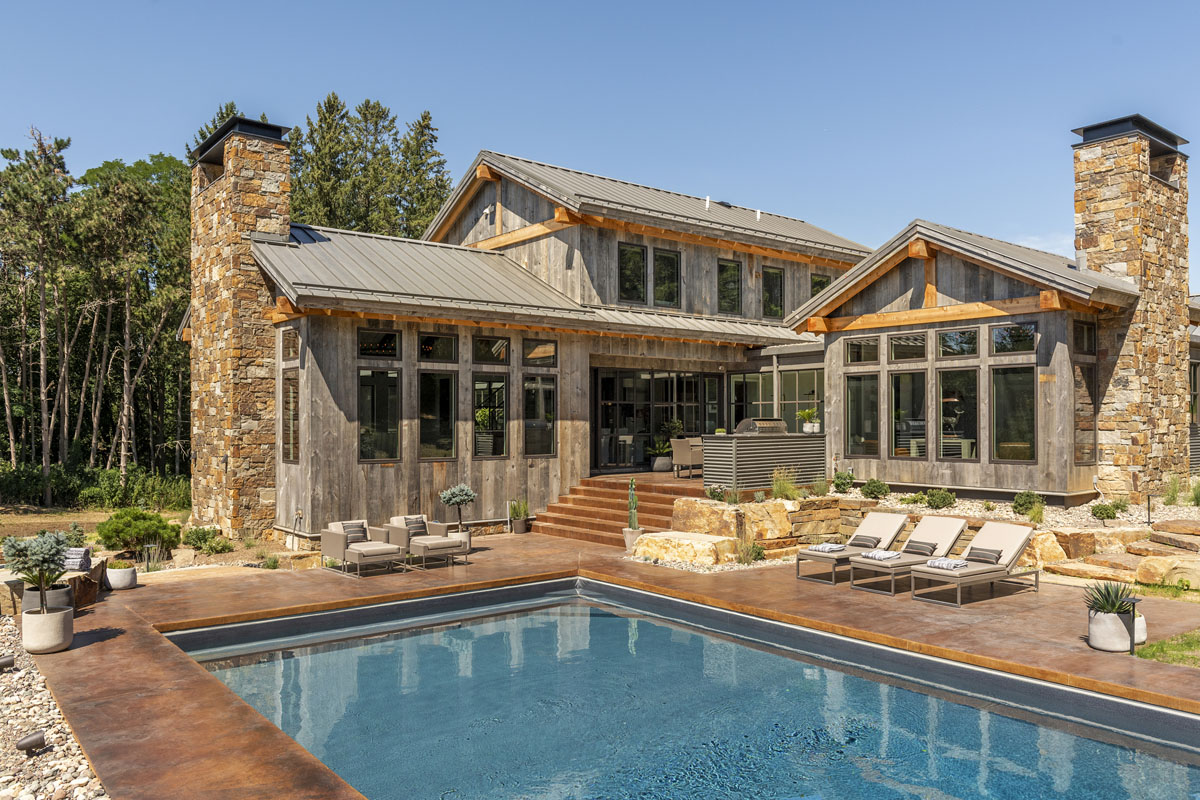 Rustic Contemporary Country Home with Swimming Pool - Afton, Minnesota