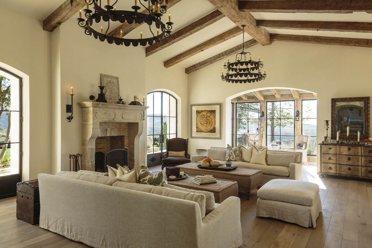 Rustic Mediterranean Style Stone Villa - Orange County, California