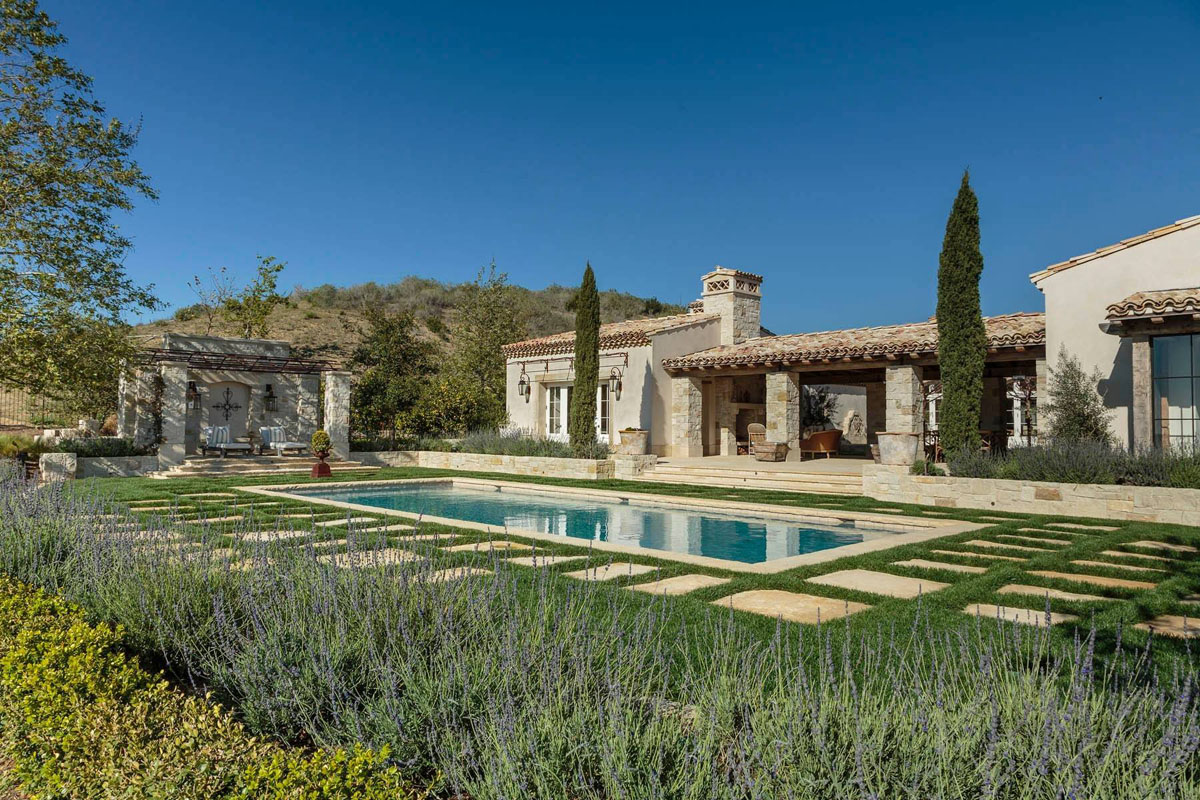 Rustic Mediterranean Style Stone Villa - Orange County, California