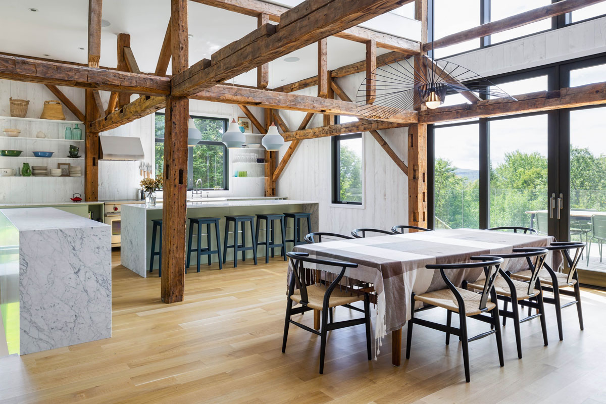 Country Barn Converted Into Modern Mountain Retreat