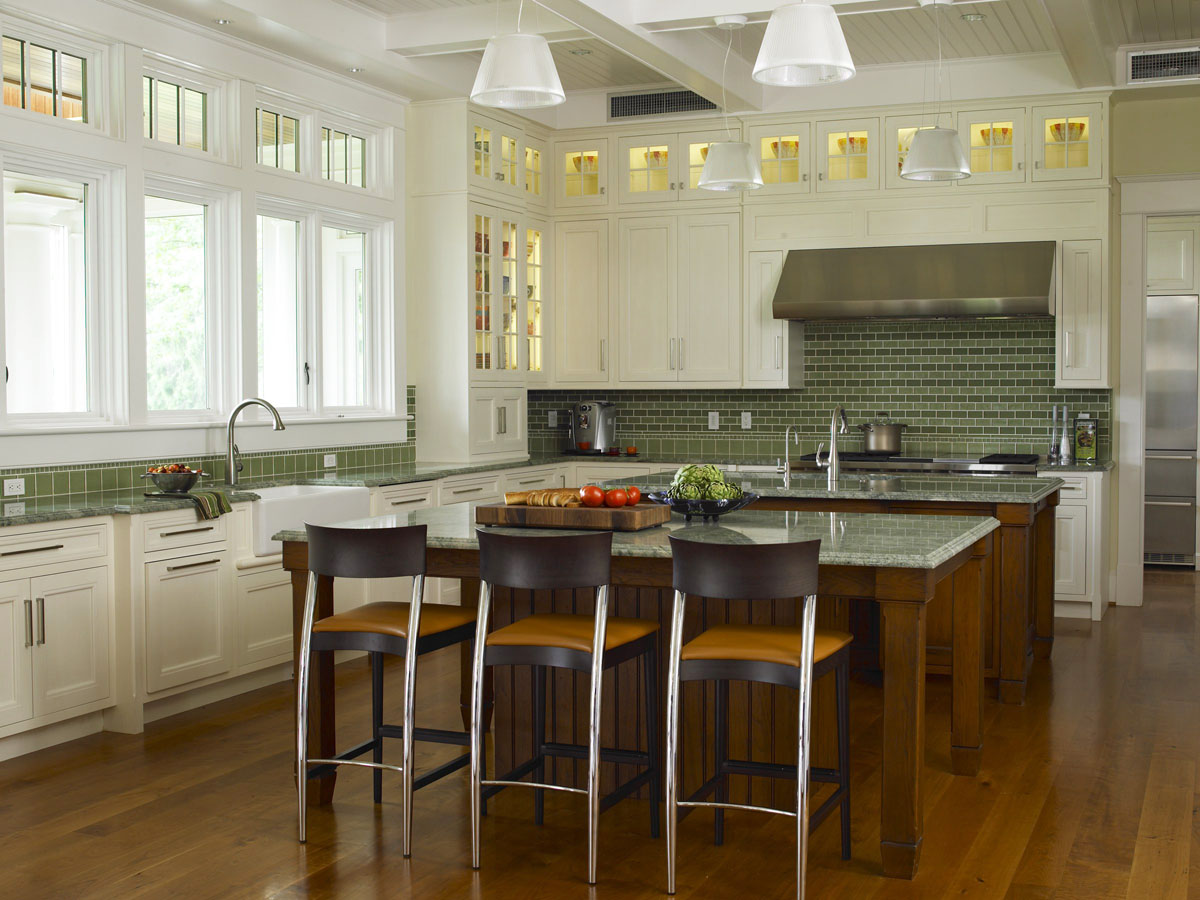 Seaside Shingle Style Farmhouse Kitchen - Annapolis, Maryland