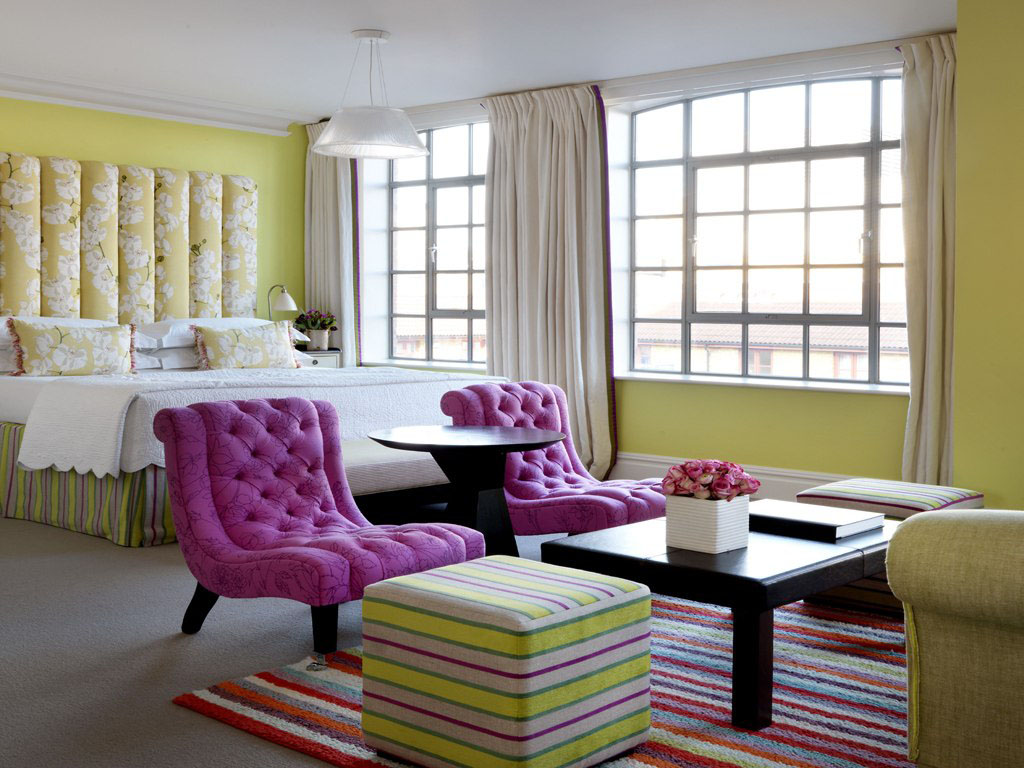 Soho-Hotel-London_2 Colourful Hotel Interior Design