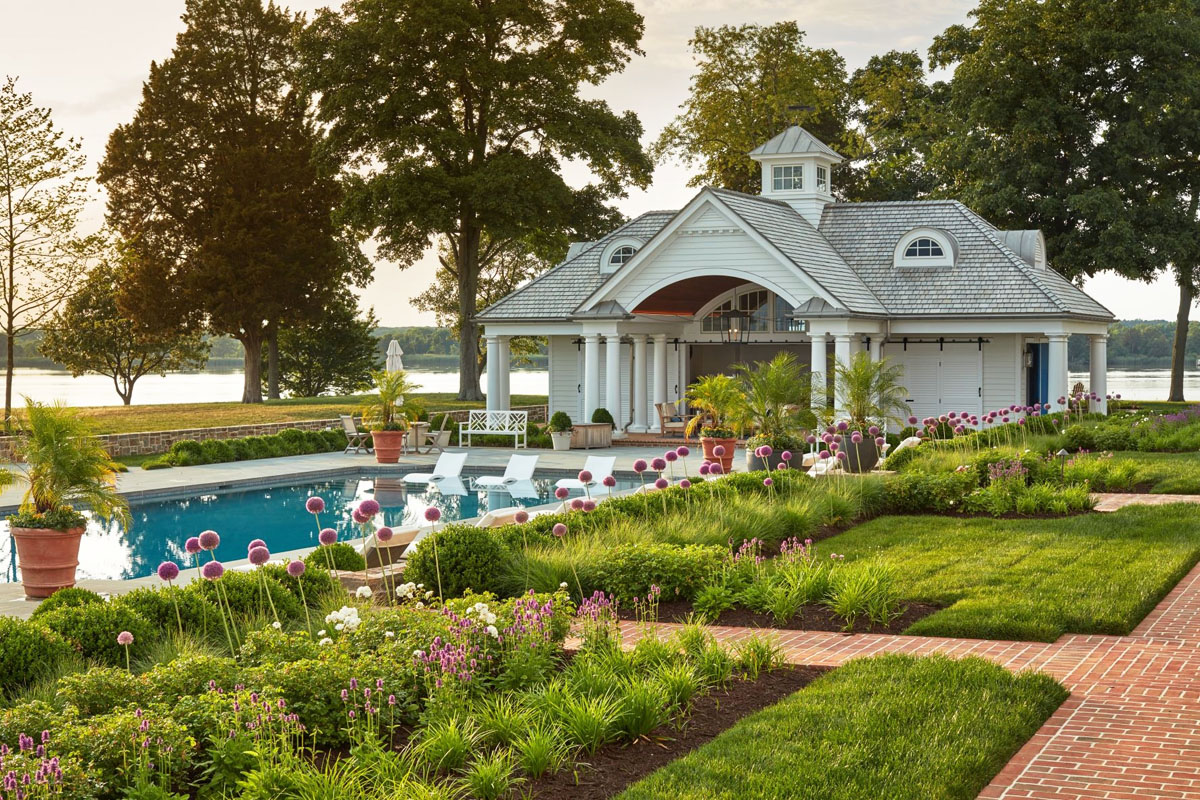 Sprawling Coastal Resort-Like Compound - Centreville, Maryland Outdoor Terrace Pool House