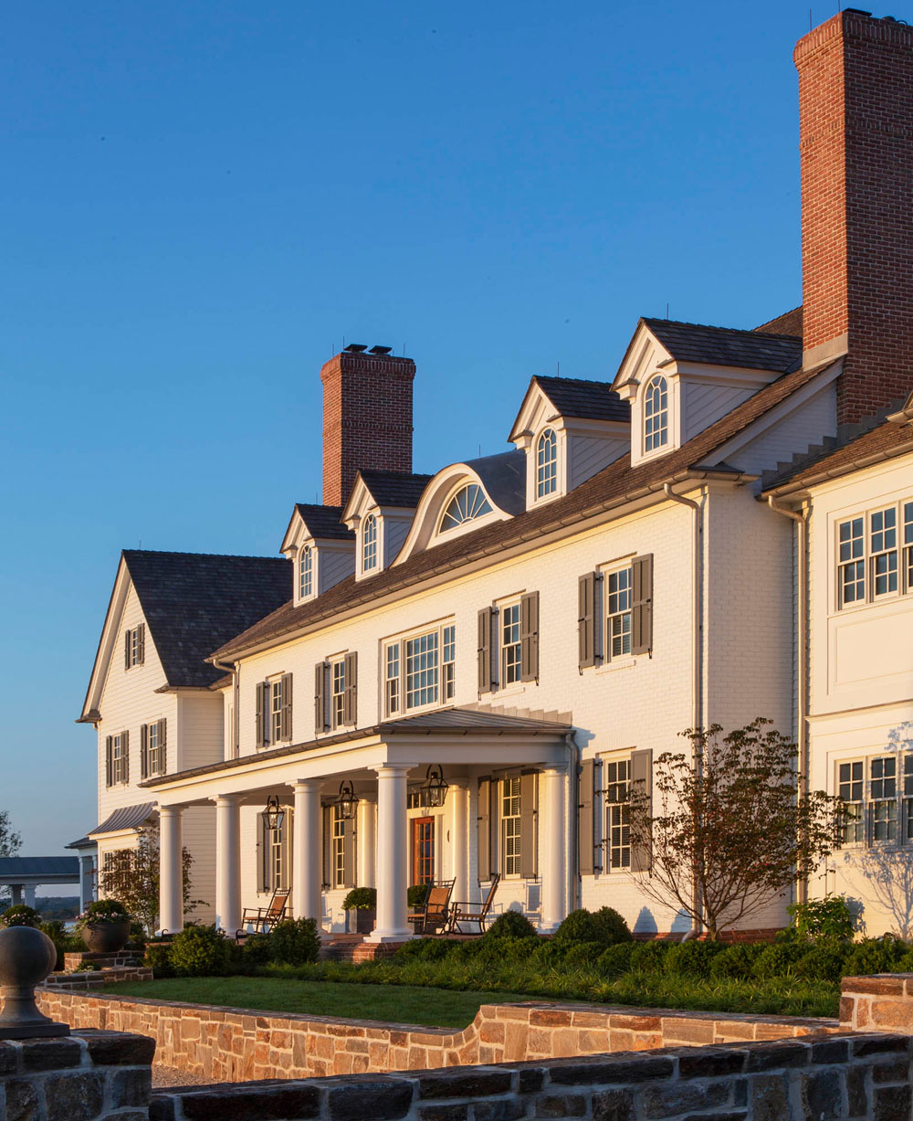 Neo-Colonial Style Façade with Clapboard Shutters