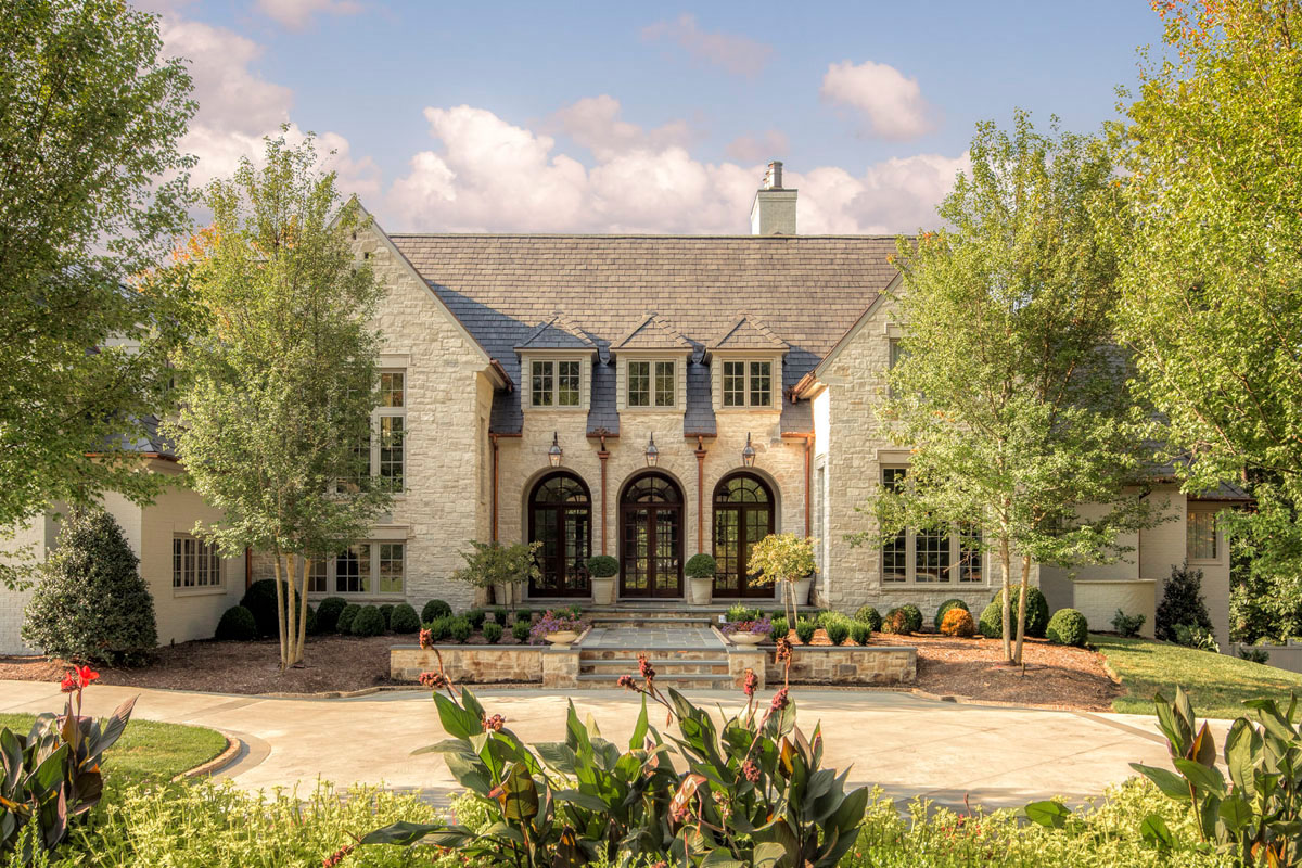 Stately Stone Mansion with Timeless Classic Design - Charlotte, North Carolina
