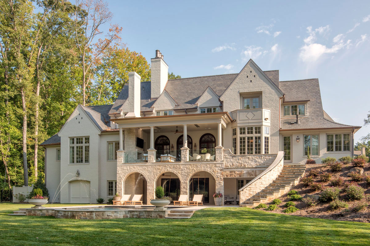 Stately Stone Mansion with Timeless Classic Design - Charlotte, North Carolina
