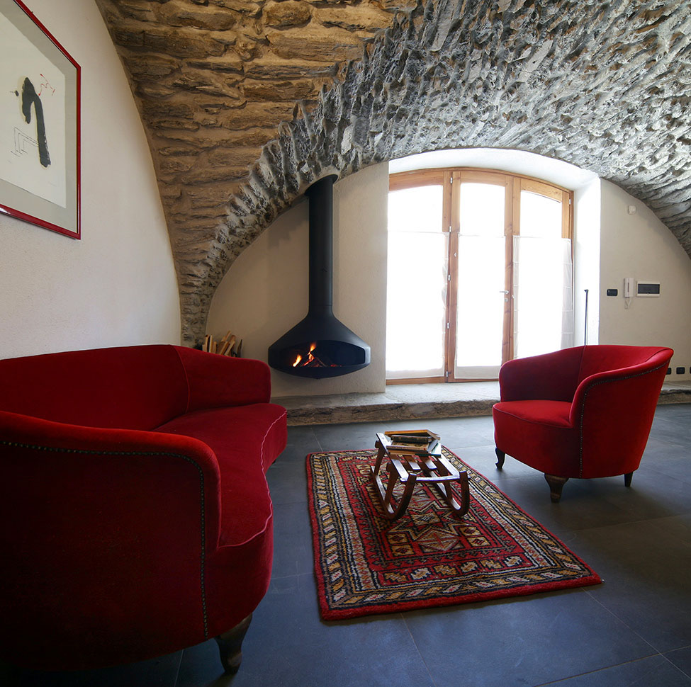Studioata-Pragelato-Apartment_1 Stone Vaulted Modern Apartment
