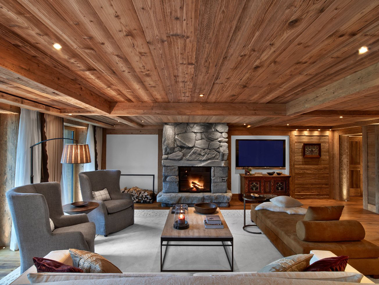 The-Alpina-Gstaad_3 Contemporary Rustic Elegant Interior Design