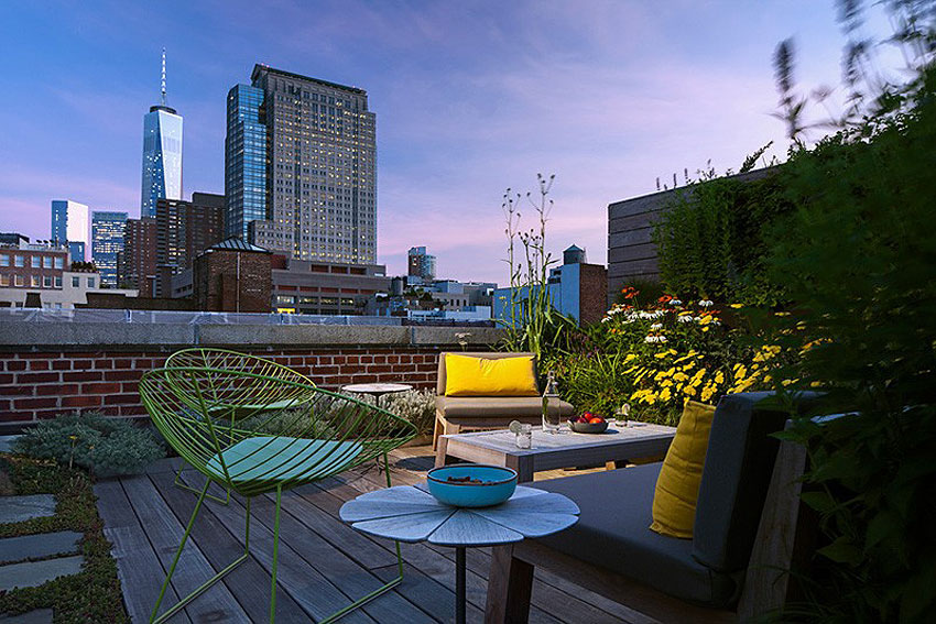 Tribeca-Loft-Andrew Franz_18 Manhattan Loft Roof Terrace