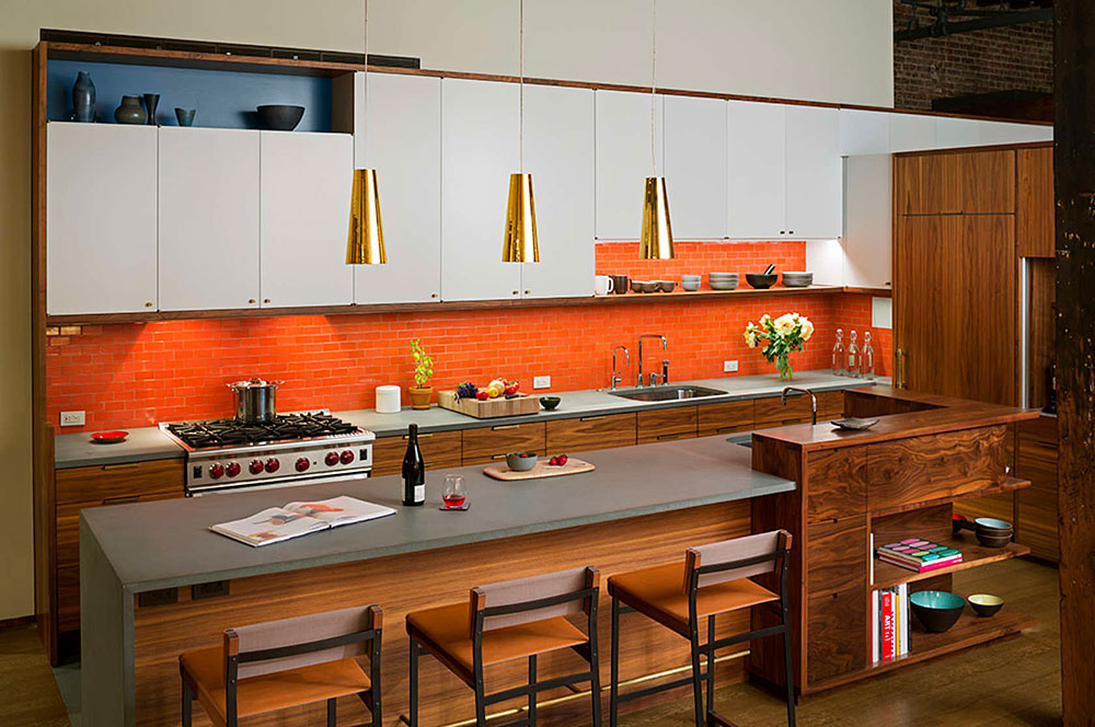 Tribeca-Loft-Andrew Franz_3 Mid-Century Style Kitchen Design