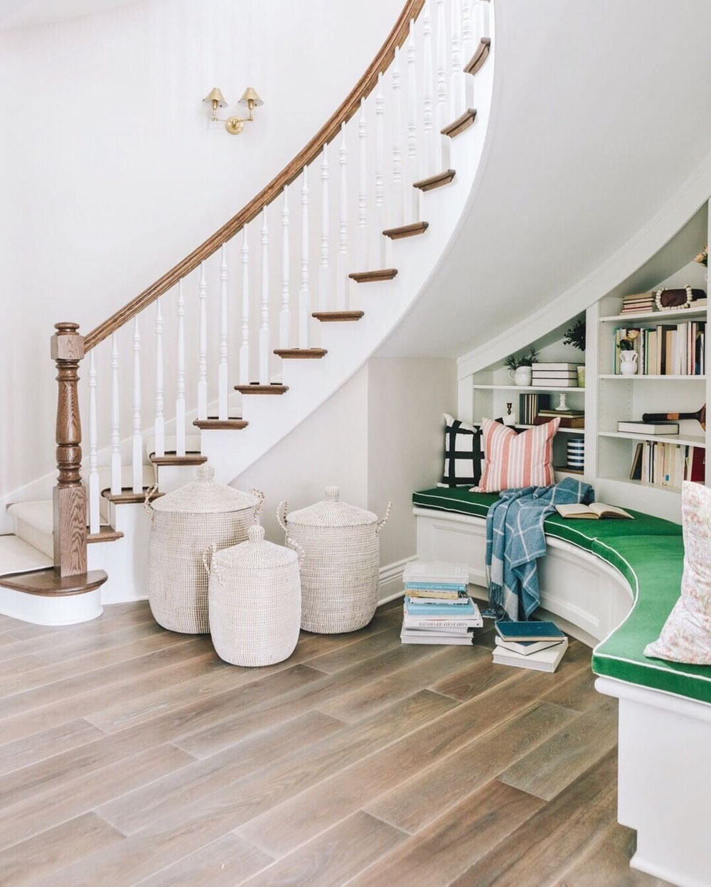 Charming Under the Staircase Reading Nook - Middleton, Wisconsin