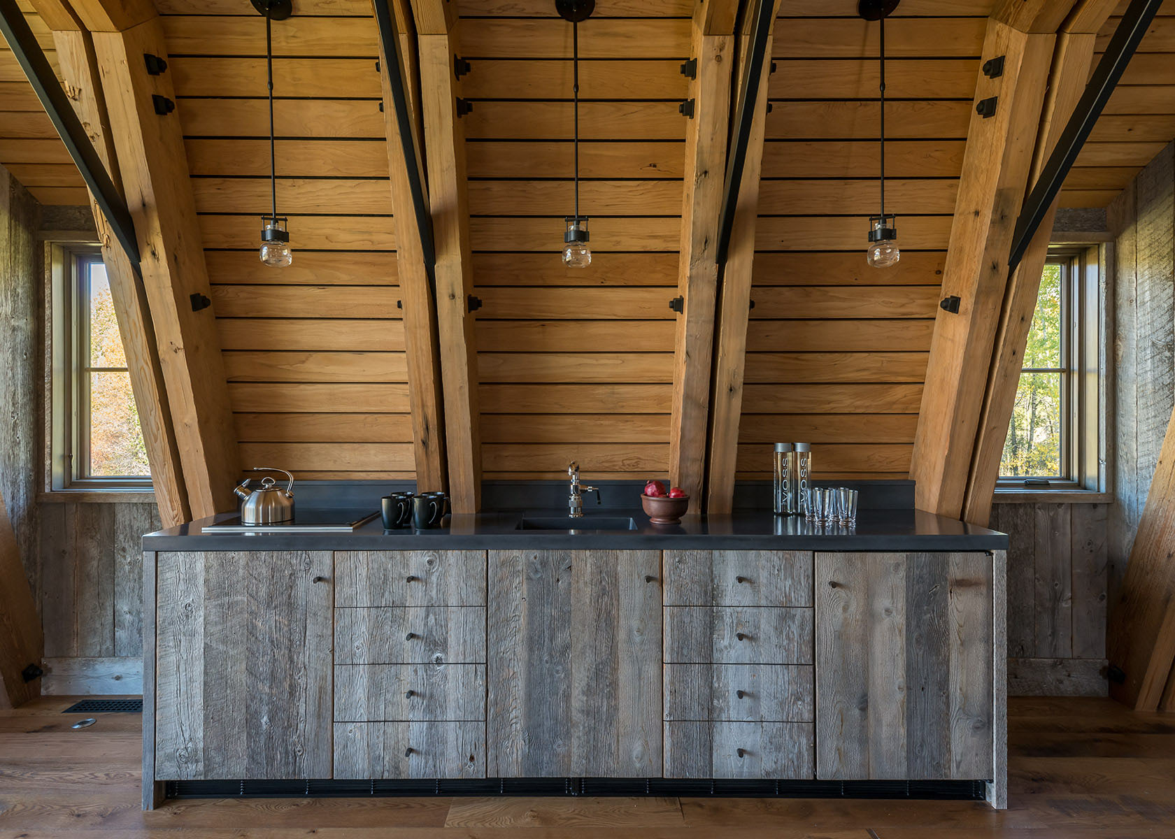 Wyoming-Rustic-Barn-House_4 Rustic Modern Country Barn House Kitchen